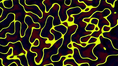 abstract pattern with yellow lines on dark background
