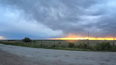 ultra-wide utah red horizon storm sunset bts of camera setup