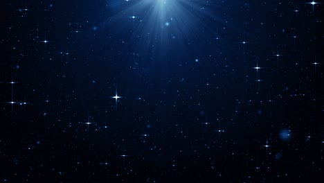 particles blue dust abstract light bokeh motion titles cinematic background loop