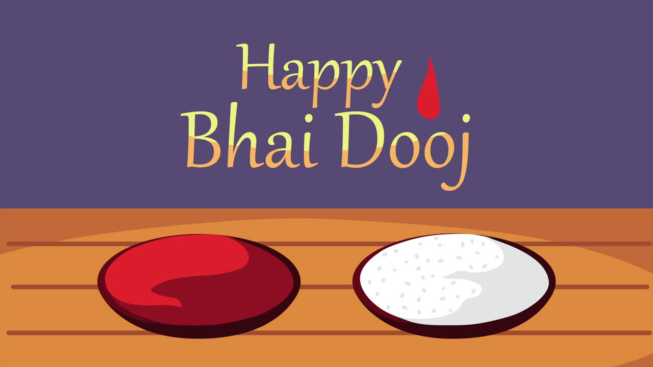 bhai dooj lettere con polveri