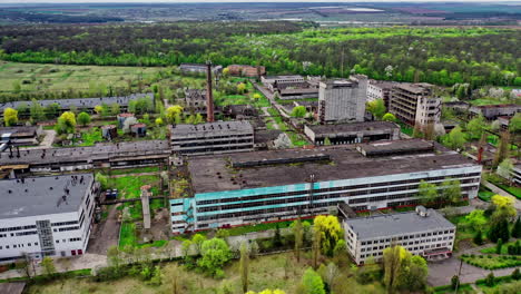 territorio de una zona industrial abandonada en espera de demolición
