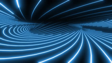 túnel de luz de neón abstracto