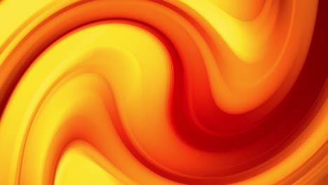 a red yellow gradient of a bright fire color changes slowly and cyclically. 4k smooth seamless looped abstract animation. 3d render of curved lines. 13