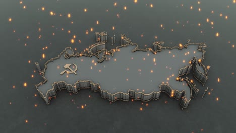 russian map background 4k