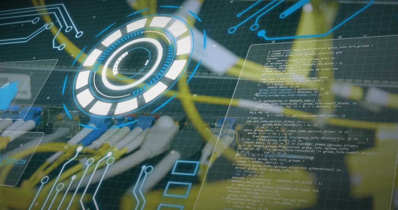 Animation of data processing over computer wires