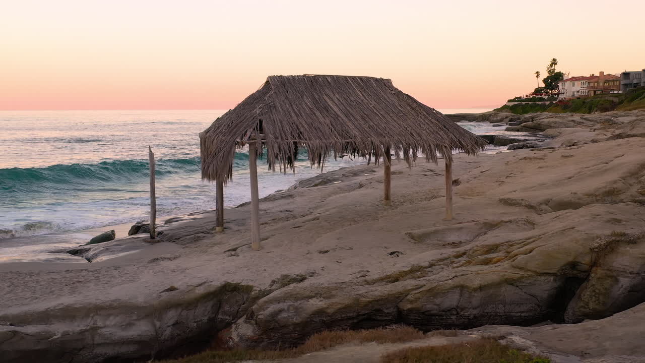 캘리포니아 라홀라의 해변 오두막