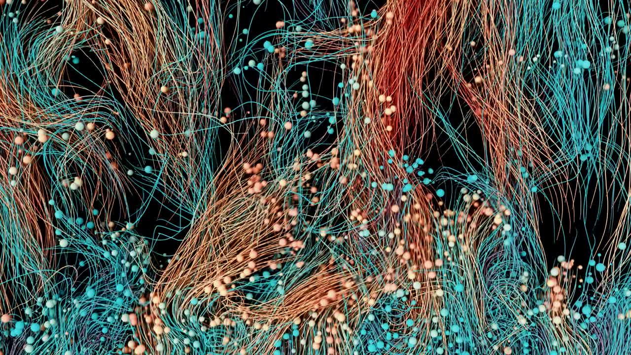 rutas de colores abstractos.