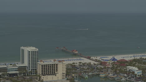 clearwater florida aerial v4 left to right pan along the coastline of clearwater - dji inspire 2, x7, 6k - march 2020