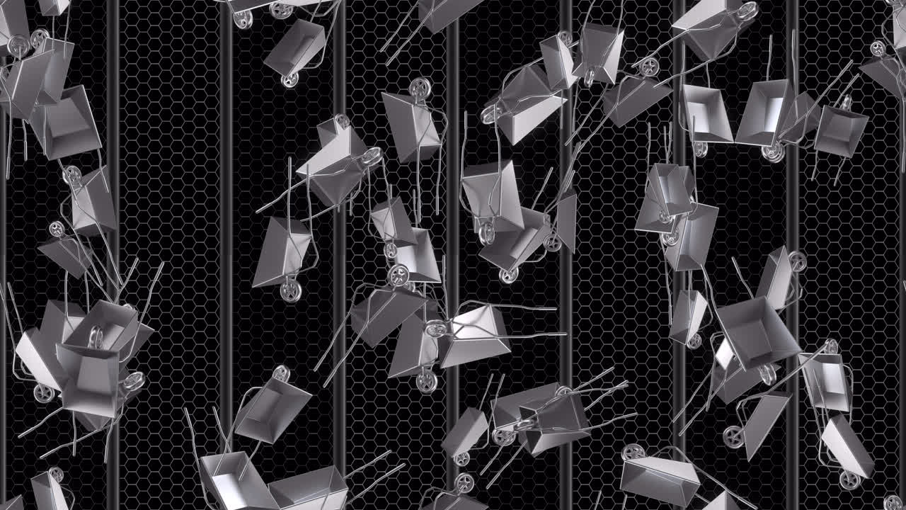 Wheelbarrow Construction site loop tile background swirling