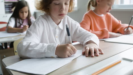 student at the classroom.