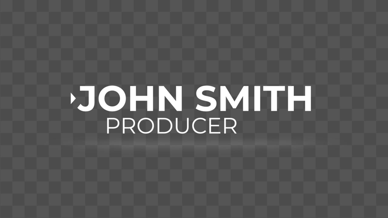 Simple Lower Thirds 01
Adobe Premiere Pro 2023
Resolution 3840×2160