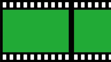 animación en bucle de película fotográfica que se desplaza horizontalmente