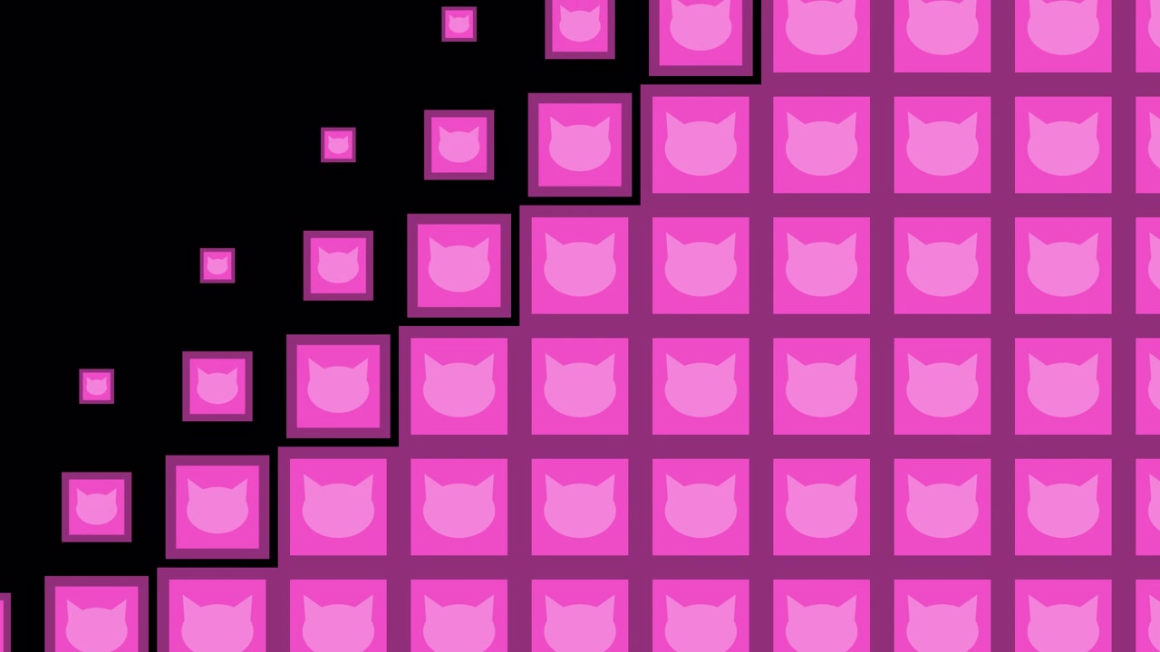 Cat Block tile wave Transitions. 1080p - 30 fps - Alpha Channel (3)