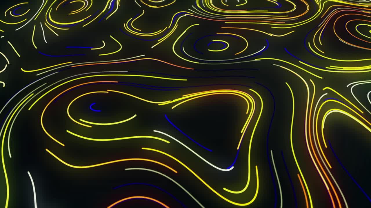 Abstract Neon Lines Pattern