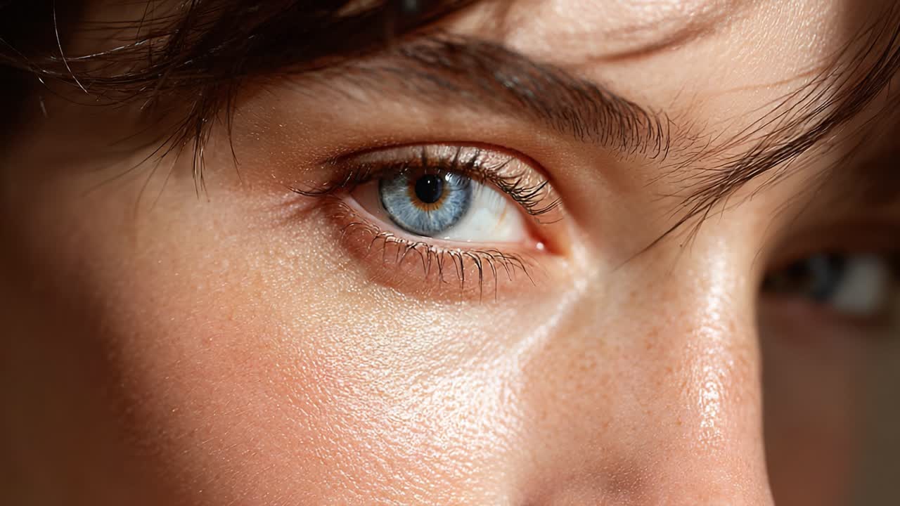 A Close-Up Journey Through The Subtle Expressions of a Captivating Eye, Highlighting the Intricacies of Human Emotion and Natural Beauty in Soft Lighting