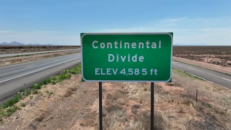 continental divide sign