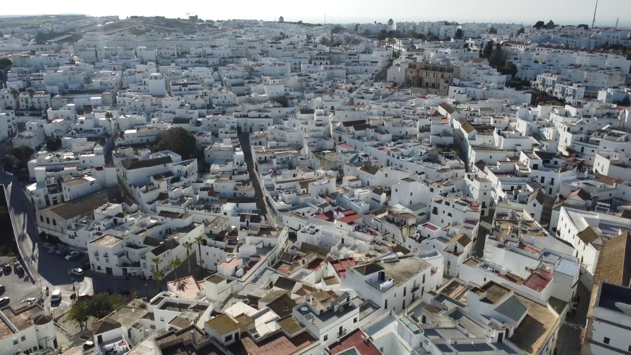 meravigliose case bianche nel centro di vejer de la fronera in spagna