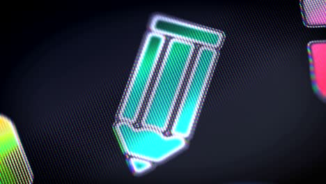 el icono del lápiz en la pantalla.