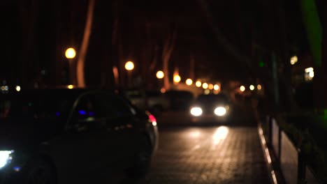 escena callejera de la ciudad nocturna