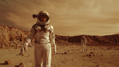 los astronautas en marte