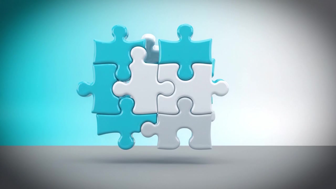 A close-up view of two interlocking puzzle pieces that illustrate the concept of problem-solving, teamwork, and connectivity in a visually appealing background.