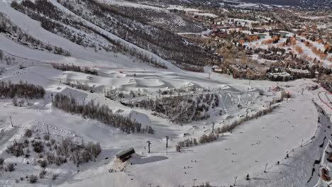 park city utah aerial v birds eye view