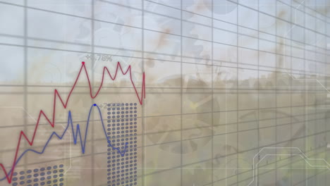animación del procesamiento de datos sobre engranajes en movimiento.