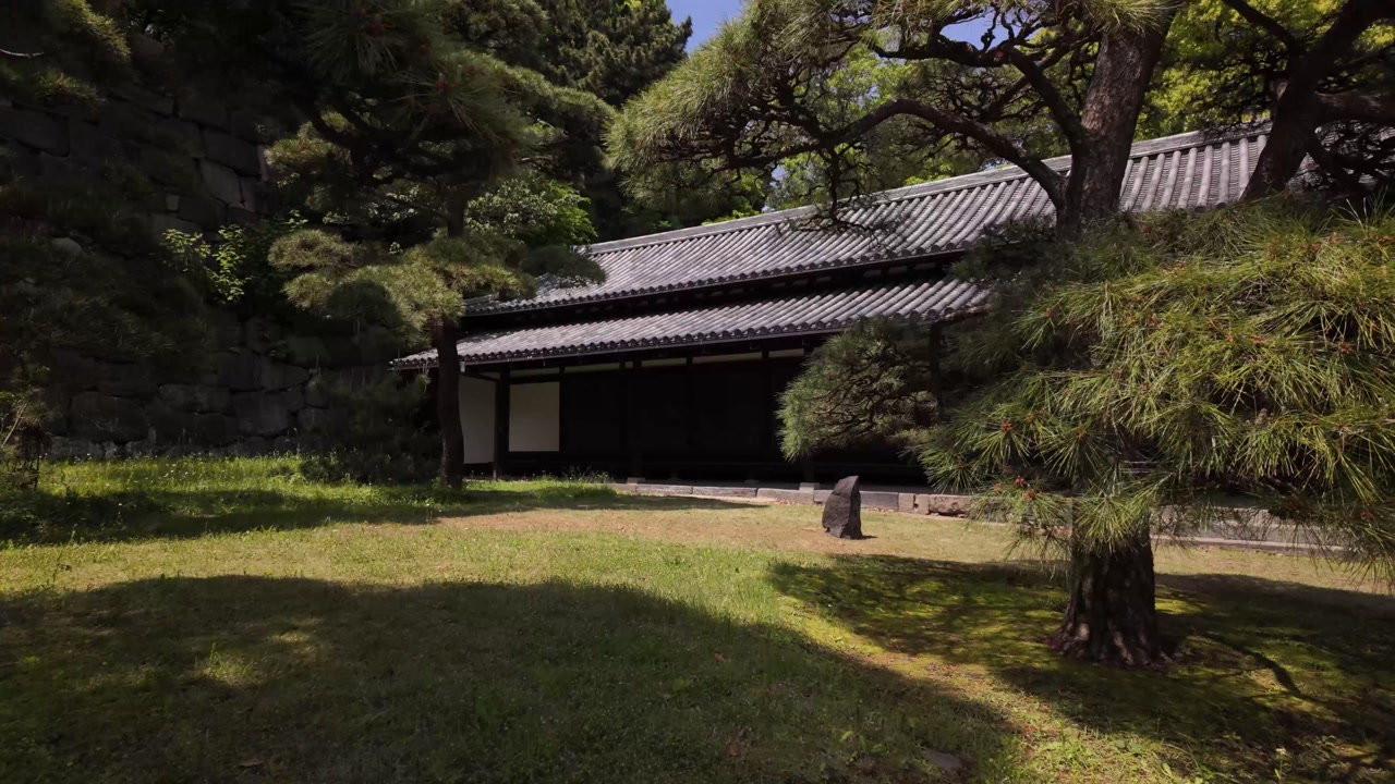 Imperial Palace East Garden Otemon Gate Tokyo Japan Edo castle main entrance