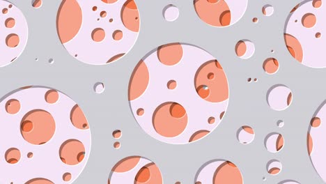 Abstract Generative Art color distributed circles holes background video