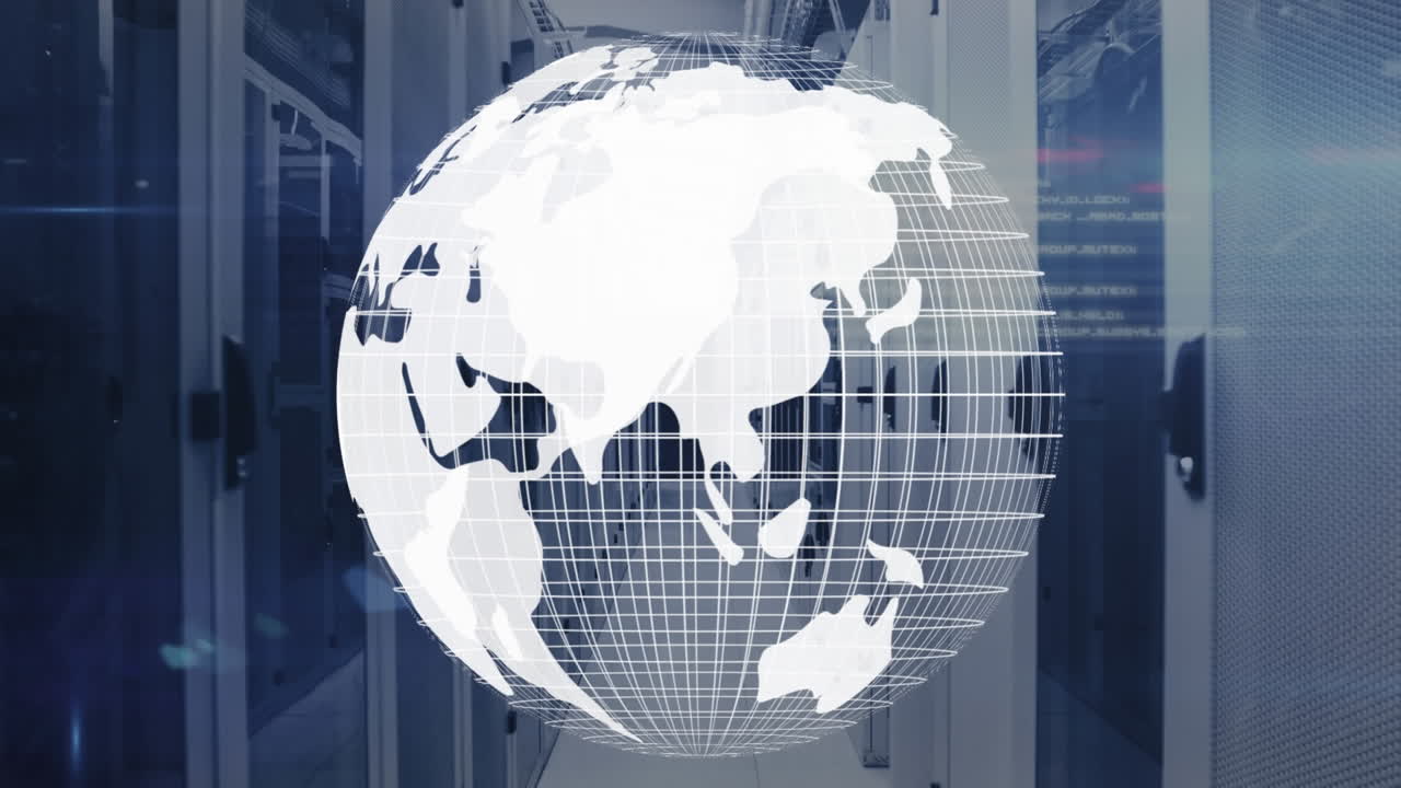 Animation of globe spinning