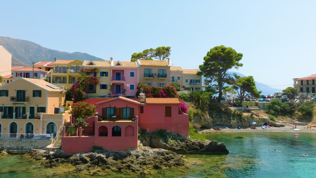 Colorful Coastal Town in Greece