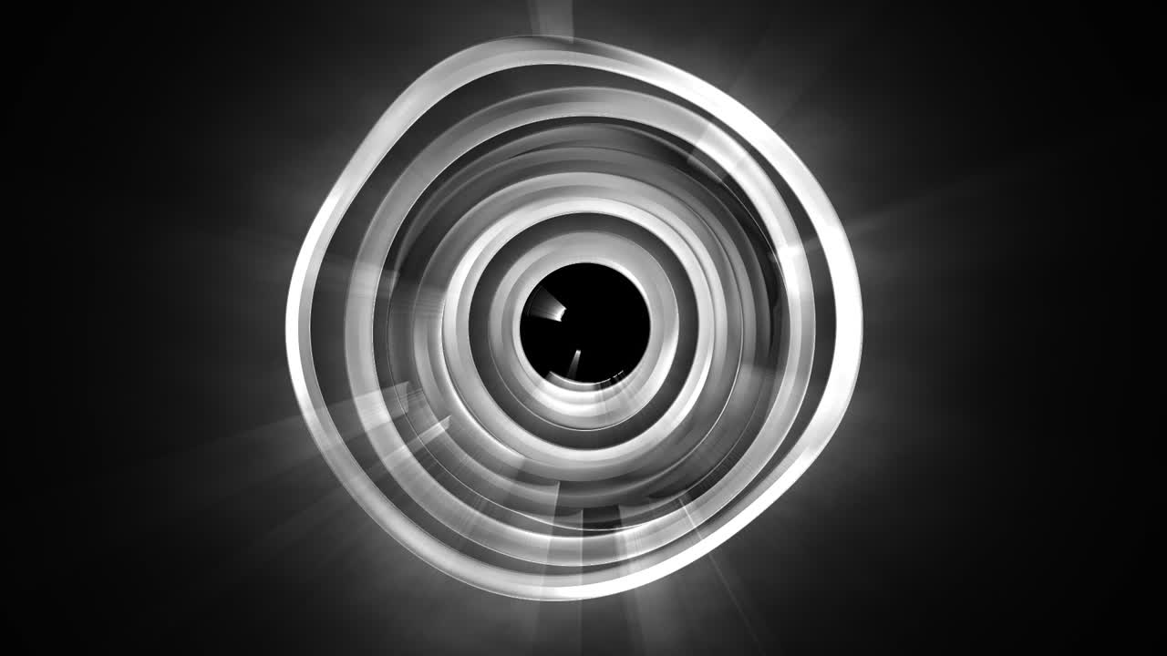 patrón circular abstracto en blanco y negro