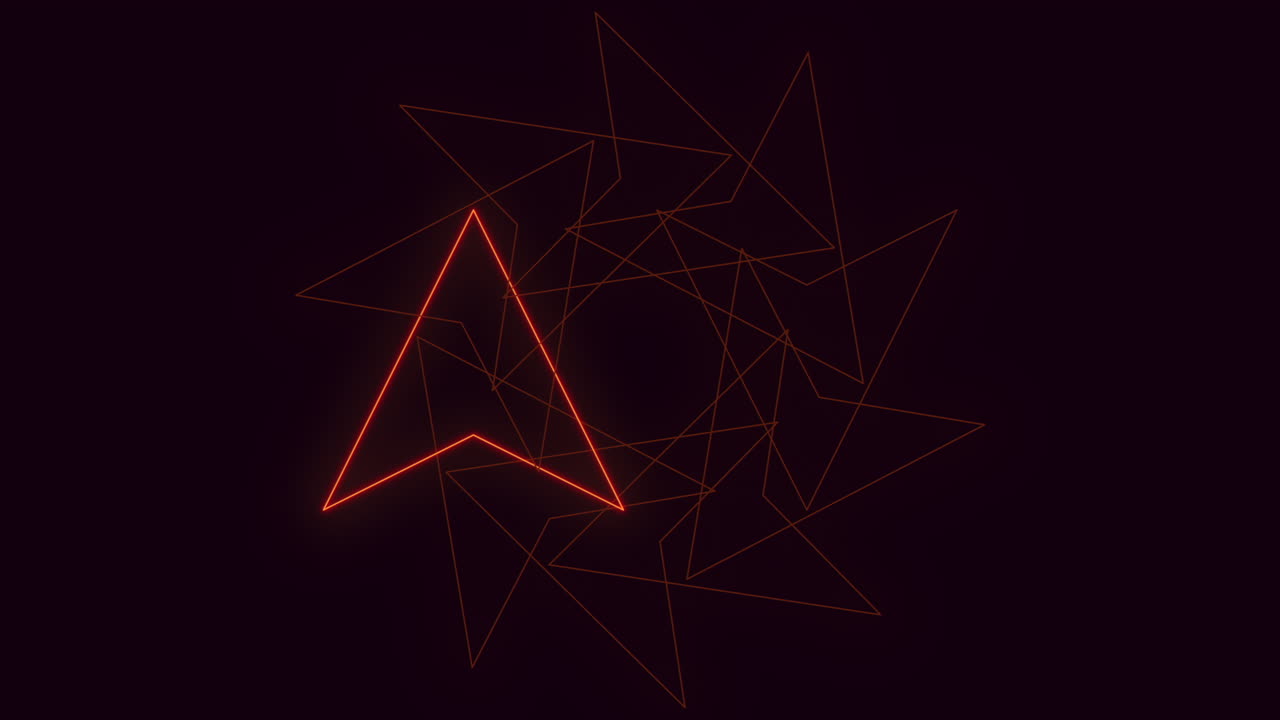 forma geométrica brillante compuesta por triángulos brillantes