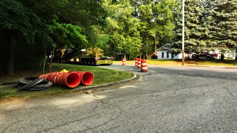 Pushing-toward-traffic-control-barrels