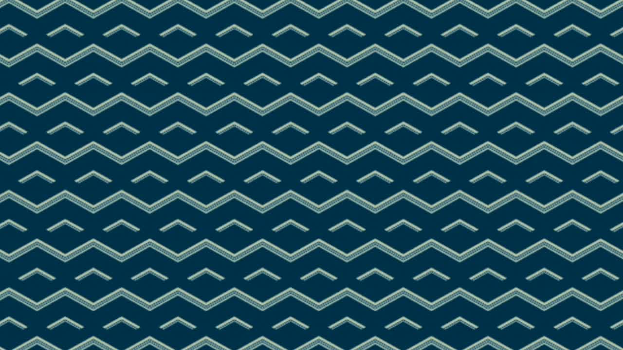 Zig zag and arrow pattern sliding on blue back ground, graphic