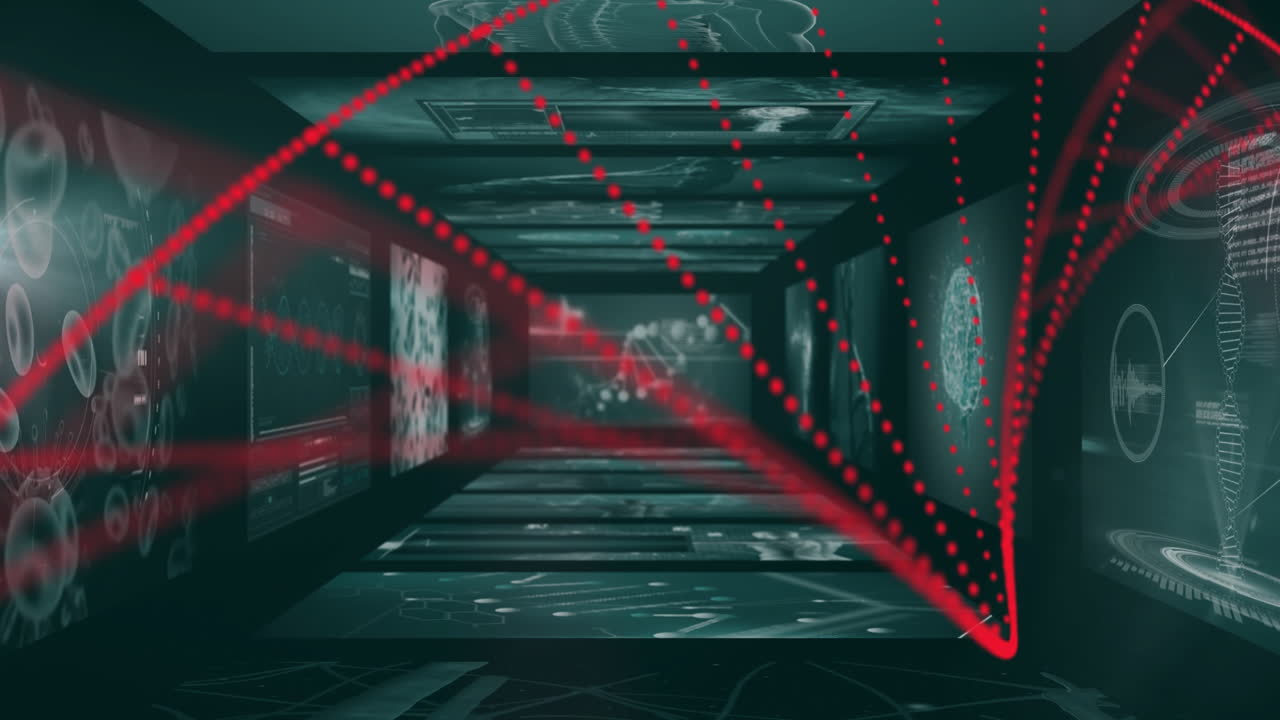 은 입자 및 과학 데이터 처리 애니메이션을 통해 미래의 복도