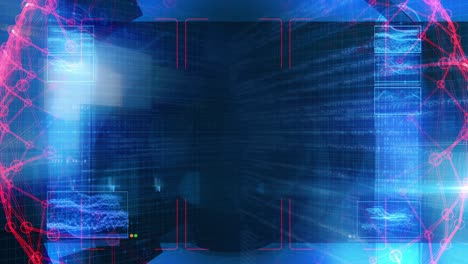 tecnología de interfaz de datos de computadora pantalla digital