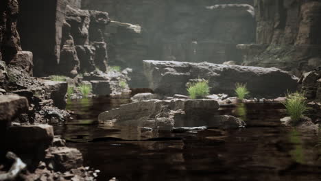 the-river-flowing-through-the-valley-of-huge-red-rocks