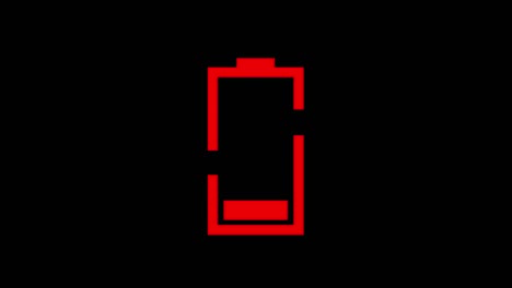 animated red low battery.