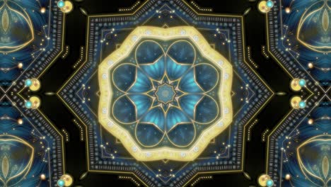 An elegant, jeweled mandala with Art Deco-style patterns in shimmering teal and gold. This 30-sec seamless loop is perfect for luxury branding and sophisticated social media visuals. 9:16 format