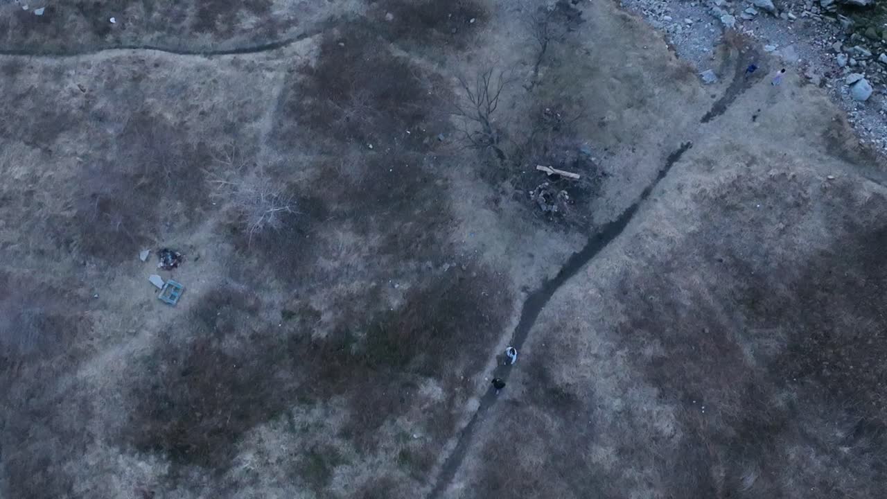 만 근처 공원의 공중 전망