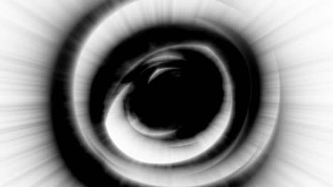 patrón circular abstracto en escala de gris