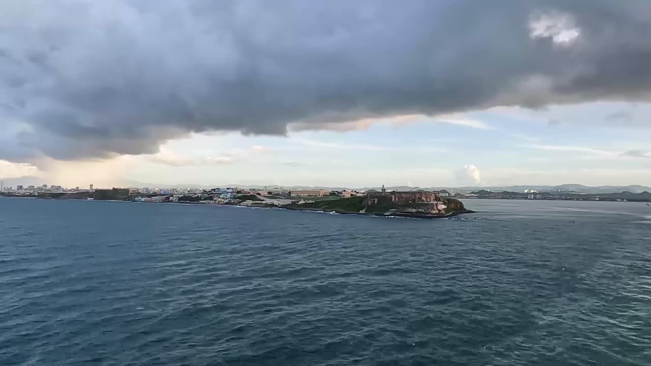 Castillo San Felipe del Morro in Old San Juan, Puerto Rico. Time lapse.