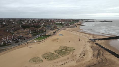 playa clacton en mar essex reino unido en otoño