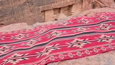 view from above, stunning view of al-khazneh (the treasury) one of the most elaborate temples in petra, a city of the nabatean kingdom, jordan