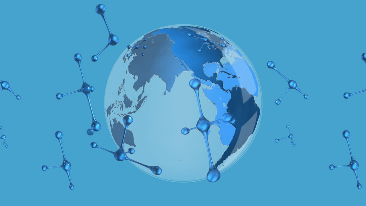 움직이는 3d 분자