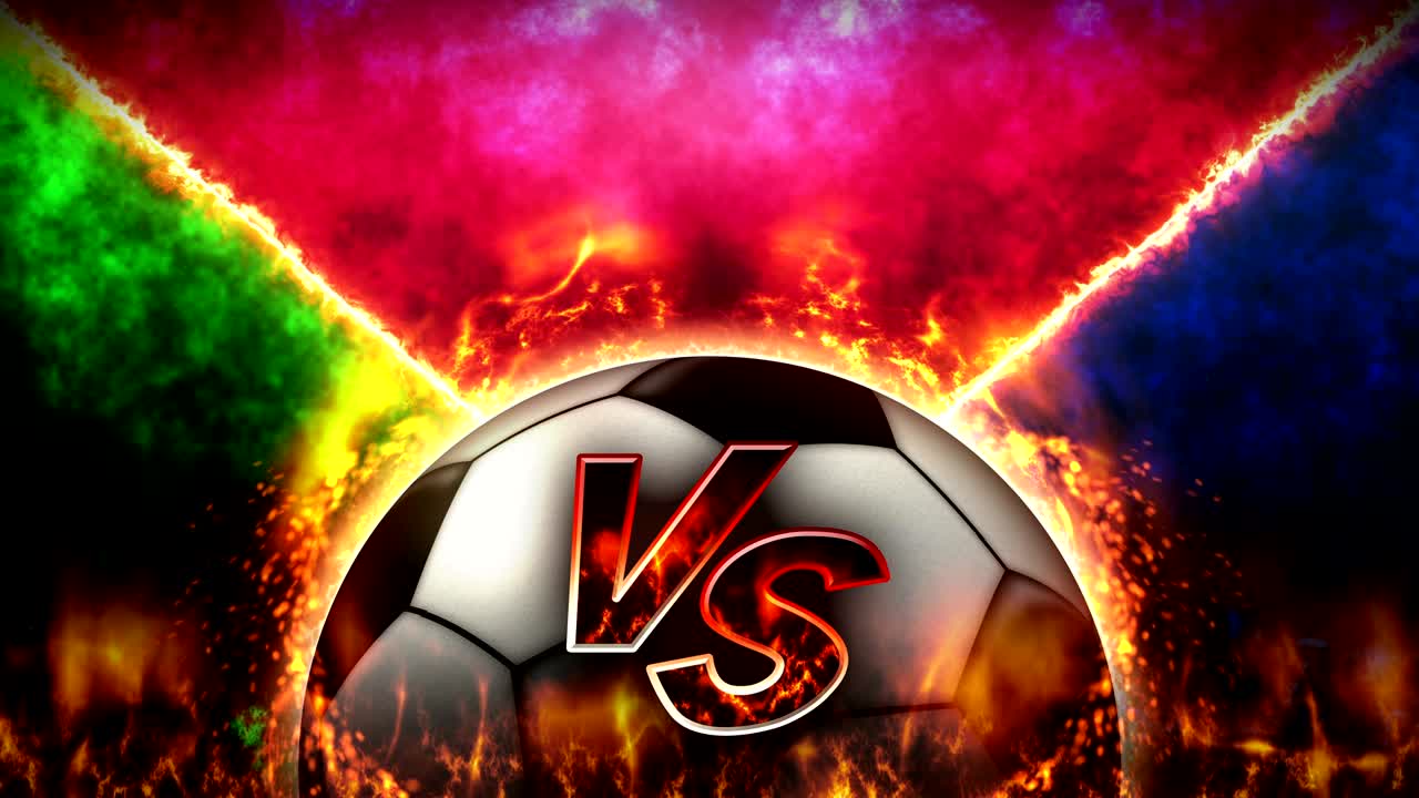 스포츠 싸움 배경, 축구 공, 루프 애니메이션