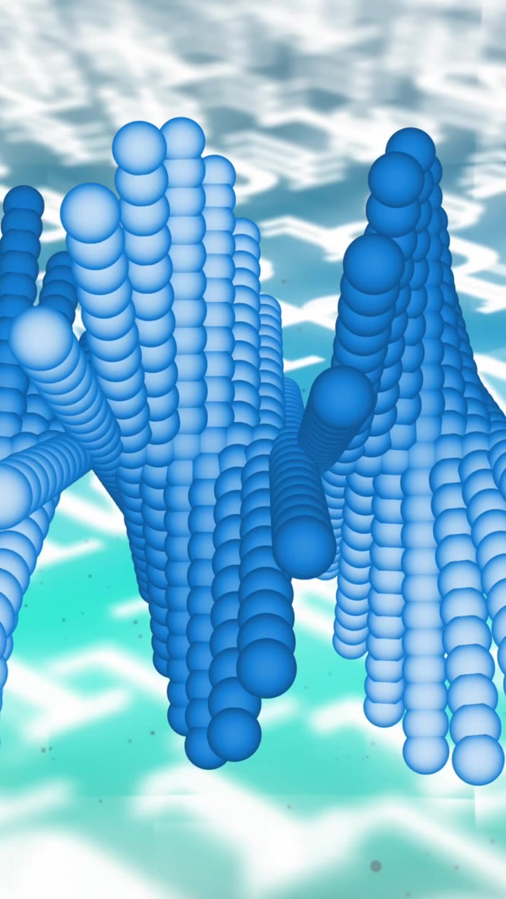 Animation of medical data processing over white background