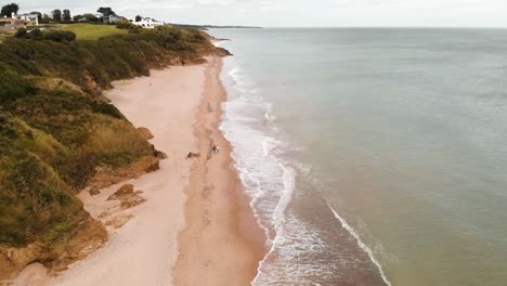 Wexford,-Irlanda---Vista-Aérea-De-La-Playa-De-Ballymoney