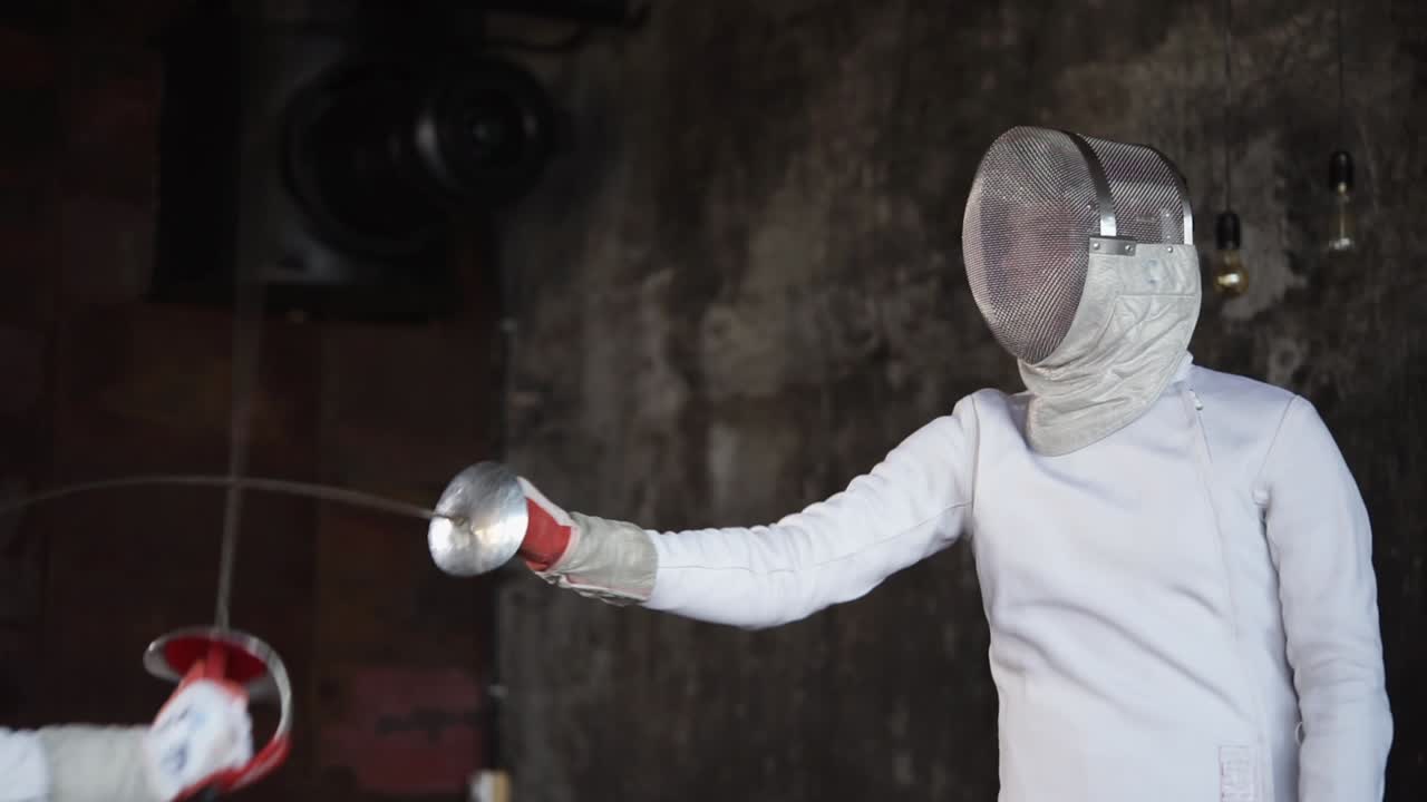 competición de esgrima